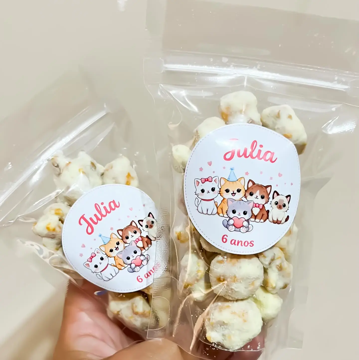 Pipoca gourmet personalizada